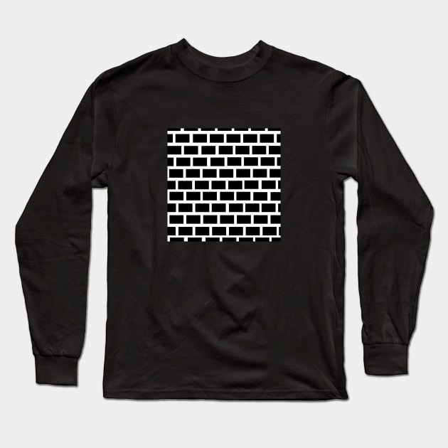 Black and white wall Long Sleeve T-Shirt by nabilhaj